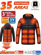 Heated Coat Winter Body Warm Electric USB Jacket Men Women Thermal Heating Coat
