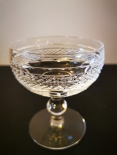 Set of 9 Vintage 1980s Waterford Crystal Cashel Champagne Sherbet Glasses