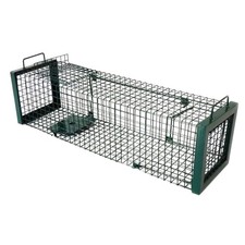 EXTRA STRONG Heavy Duty Single Entry Feral Cat Mink Cage Trap Live Catch Humane