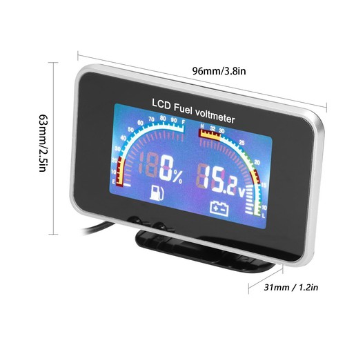 Lcd fuel gauge - 2-in-1,