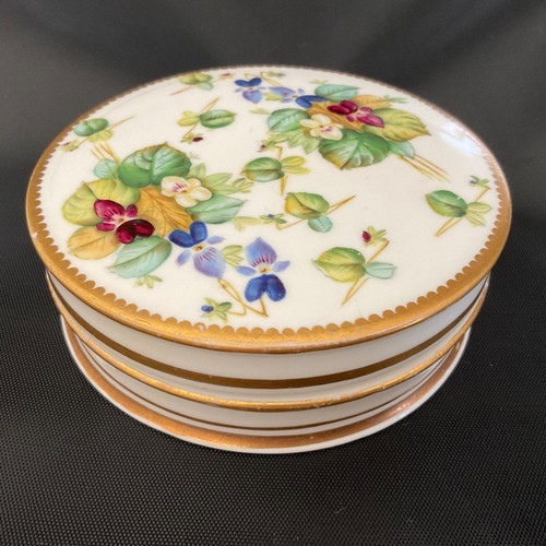 Vintage round porcelain - round, lidded