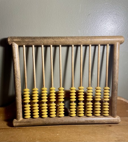 Antique abacus counting tool - antique,