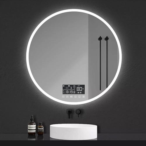 Round bathroom mirror with - bathroom, 3