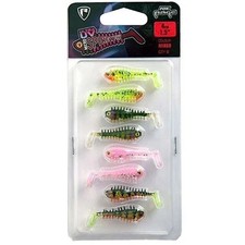 Fox Rage Ultra UV Micro Spikey Fry Lures 4cm Drop Shotting NMC011 8pcs per pack