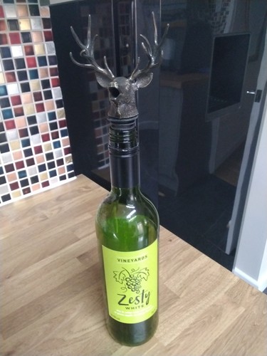 Unique stag deer - head, bottle