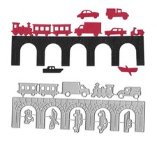 Train Metal Cutting Dies Scrapbook Paper Crafts Embossing Blade Punch Stencils