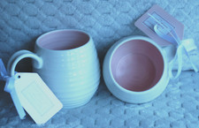 SOPHIE CONRAN Portmeirion Xmas Offer!! COLOUR POP 2x HONEYPOT mug 0.31l PINK BN!