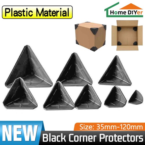 Black plastic corner - black,