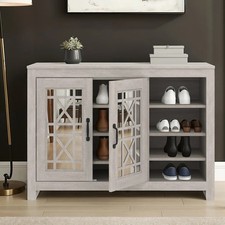 Modern 16 Pair Shoe Cabinet