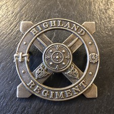 The Highland Regiment Glengarry Cap Badge