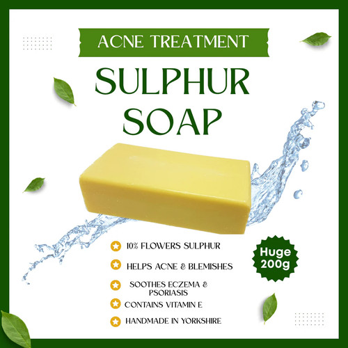 Sulphur soap 200g bar natural - 200g,