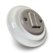 Grey White Ceramic Porcelain