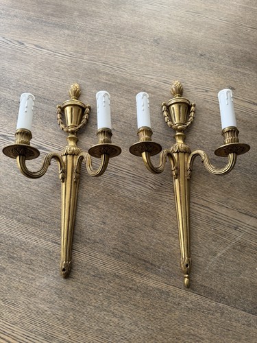 Pair antique french louis - french,