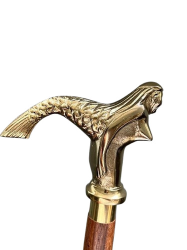 Vintage brass handle mermmaid - vintage,