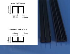 Vivarium Glass Runners Track 3 ft, 910 mm, Double Channel 4mm, 6mm TOP & BOTTOM