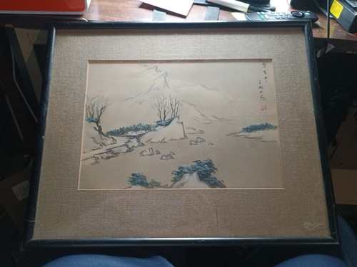 Japanese original watercolor - original,