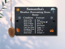 New Funny Weather Forecasting Stone Natural Slate Plaque Ideal Gift Sign 2 Sizes