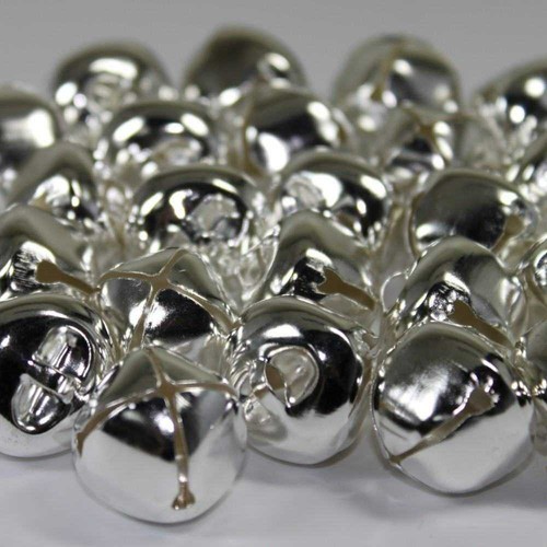 Gold silver bells 6mm 10mm - 50,