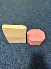 New Genuine Swarovski Empty Box For Hair Clip Cushion Cut Blue Gold Tone Plated