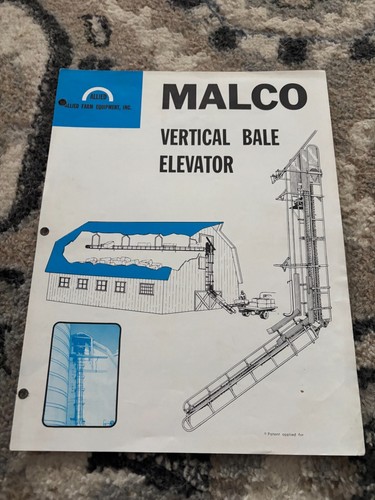 Malco vertical bale elevator - bale,