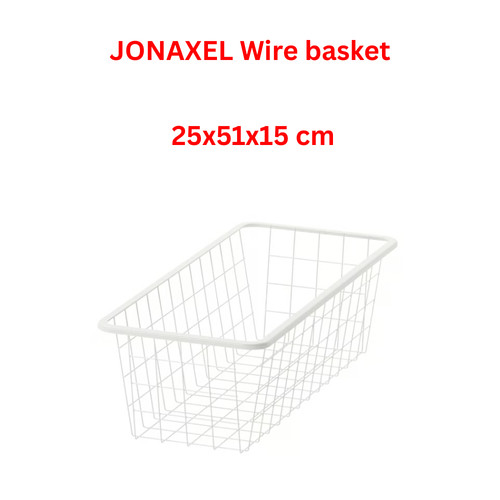 Ikea jonaxel wire basket - wire, white