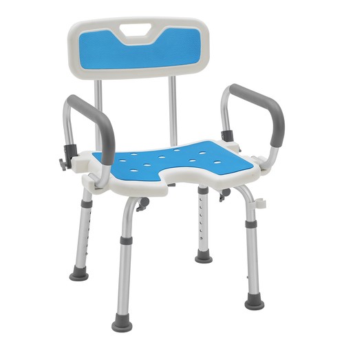 Shower stool with backrest - with,