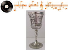 Vintage Mullingar Pewter Celtic Silver Goblet Queen Maeve Stamped On Base