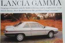 Original CC 1996 extracted article: Buyers Checklist LANCIA GAMMA saloon & coupe