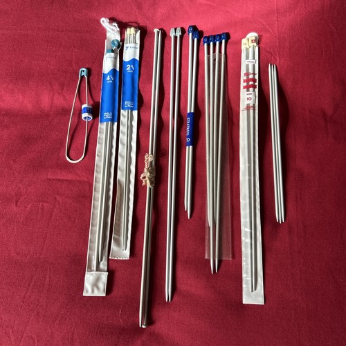 Job lot vintage metal knitting - lot,