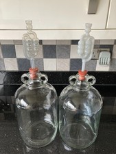 Demijohn vintage x2 Glass