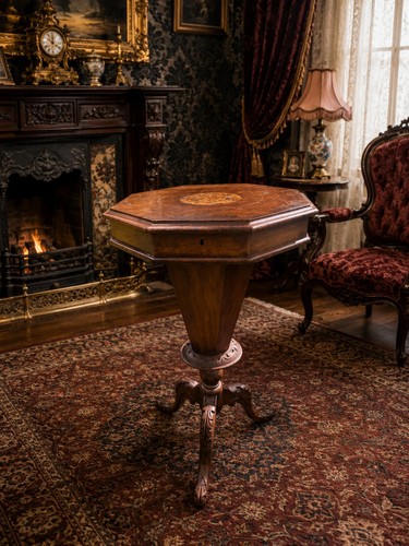 Antique victorian walnut - antique, work