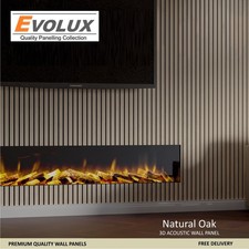 Oak Acoustic Wood Panel 2400mm x 600mm Decorative Internal Panel