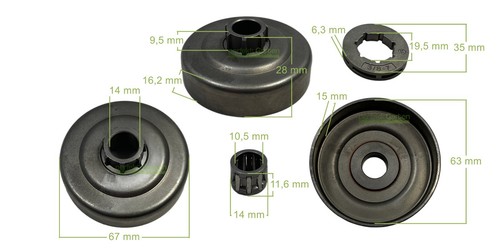 Ring sprocket 7 - 3/8", for