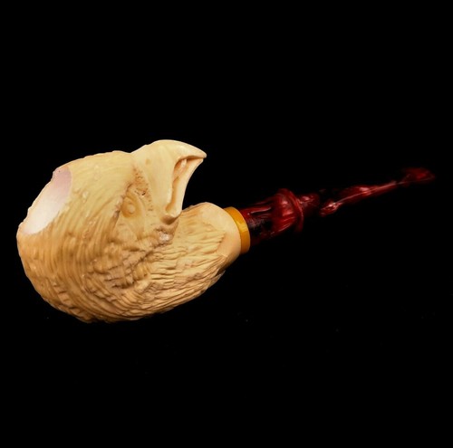 Eagle block meerschaum carved - eagle,