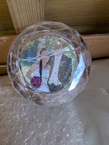 Customizable snow globe photo - snow,