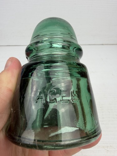 Vintage green aqua glass agee - green,