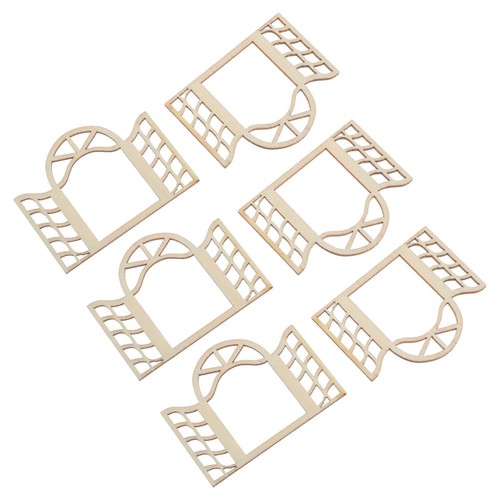6pcs mini wooden window frames - mini,