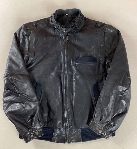 Vintage leather biker jacket - vintage,