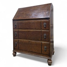 Oak Bureau Writing Desk Drop