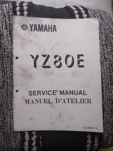 Yamaha yz80e service - service, manual