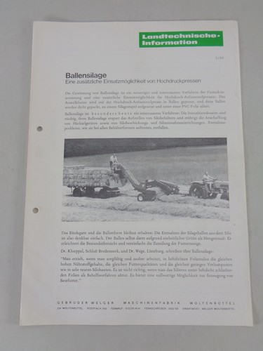 Brochure agricultural - /,
