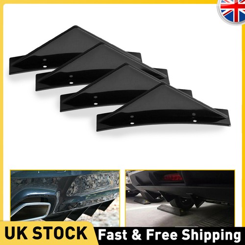 4xblack rear bumper spoiler - bumper,