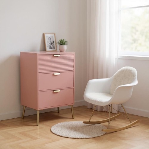 Pink chest drawers - pink,