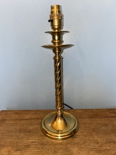 Vintage brass table lamp - table,