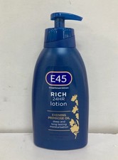 E45 Rich 24 Hr Cream Body Moisturiser Lotion 400ml Evening Primrose Oil