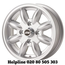 Toyota Starlet 13x5.5 Silver Hi-lite Alloy Wheels x 4 / Minilight Design (New)