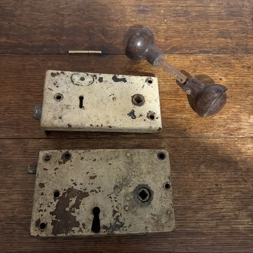 Two old door locks and - locks, a