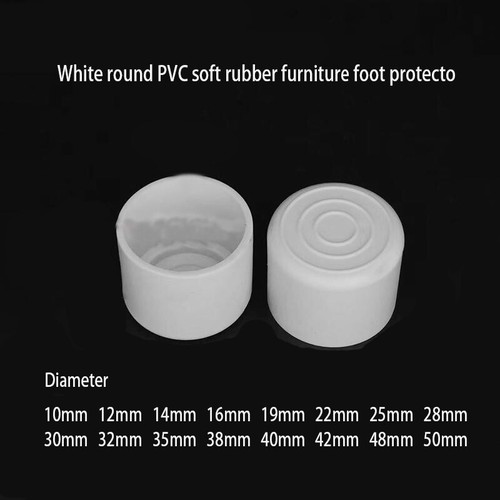 Round rubber furniture foot - round,