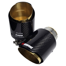 2 GOLD & BLACK CARBON FIBRE