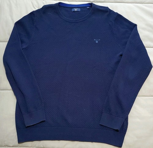 Gant sweater mens blue - mens, crew